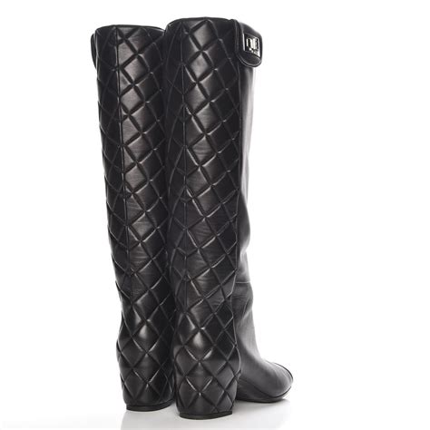 chanel quilted boots inspired|knee high chanel boots.